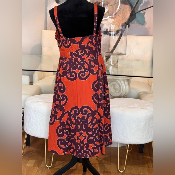 Burnt orange and purple dress.. size 12 - Picture 2 of 2